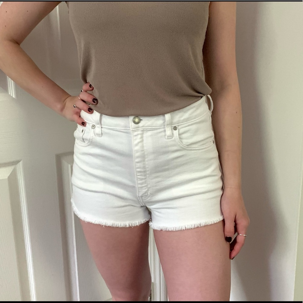 Sunday Best White Jean Shorts